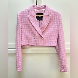 Zara cropped pink blazer XS